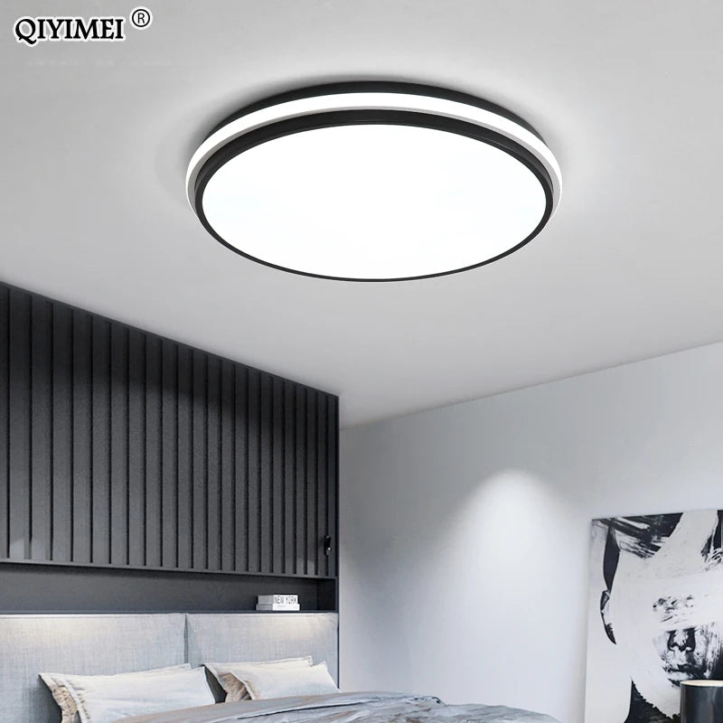 plafonnier moderne à leds avec télécommande et gradation