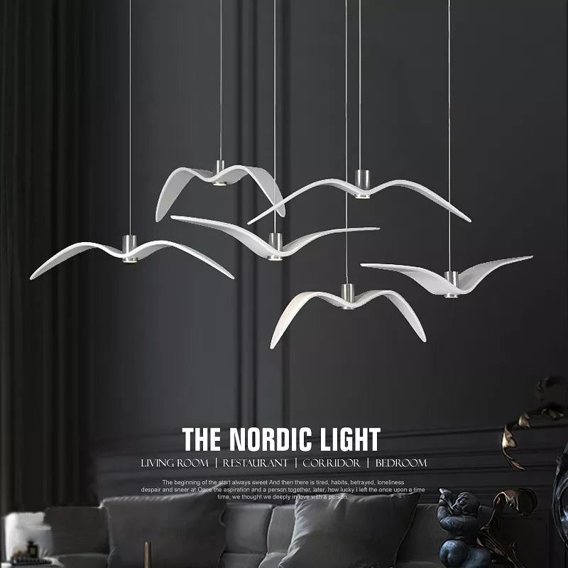 suspension résine brokis night birds silhouette oiseau liberté