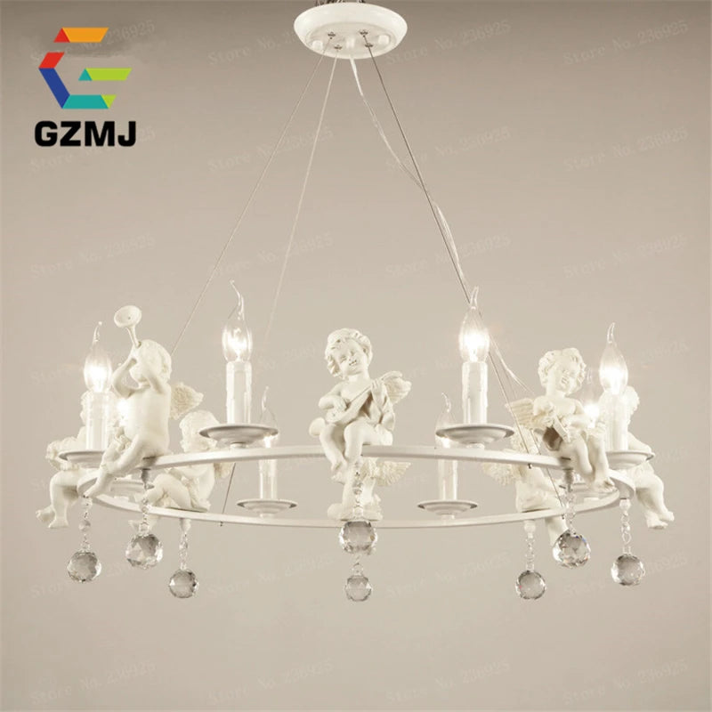 suspension rétro américaines résine bougie blanche décoration maison