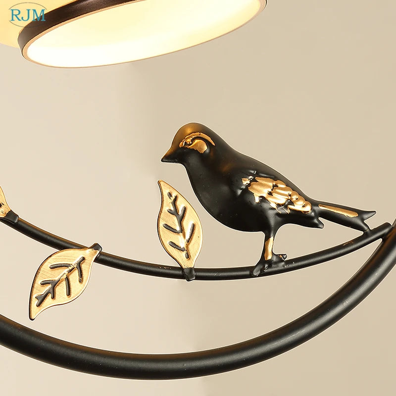 Lampe led suspendue fer simple déco intérieur