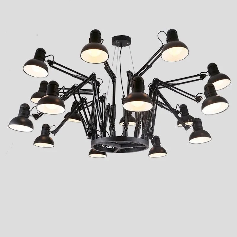 suspension en métal style araignée lumière led