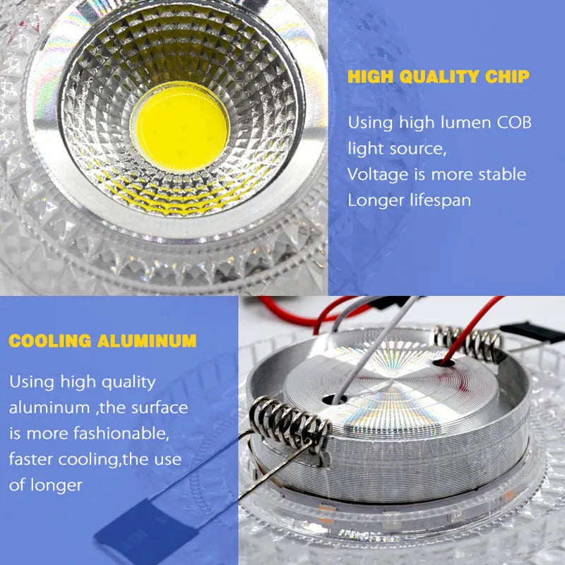 led downlight cob arc-en-ciel rgb plafonnier magique