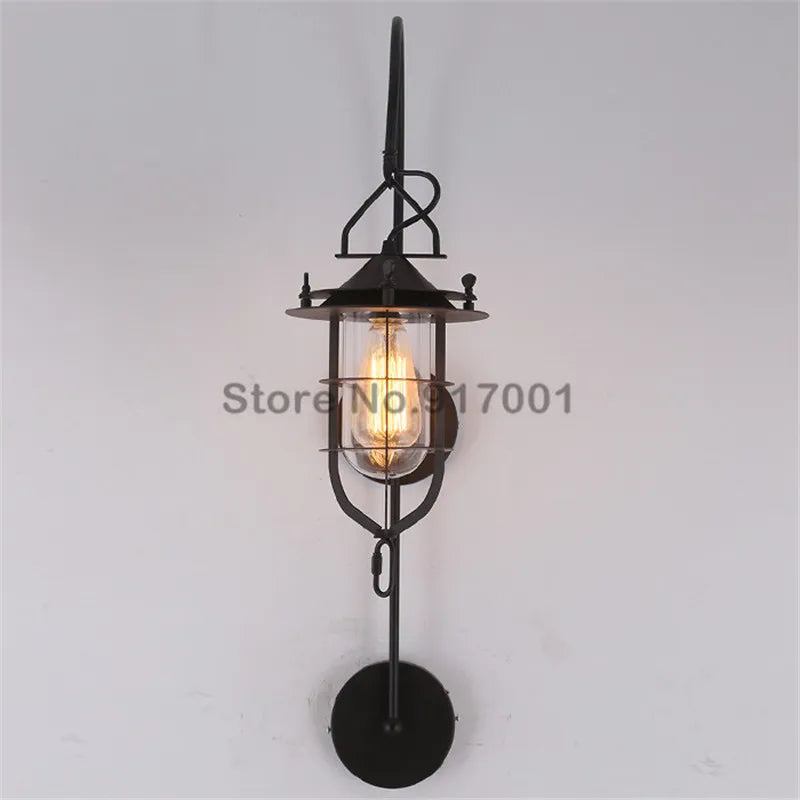 applique murale industrielle style américain rétro en métal