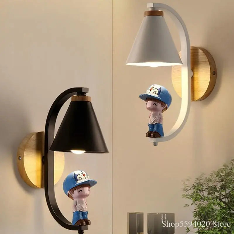applique murale dessin animé style nordique pour enfants