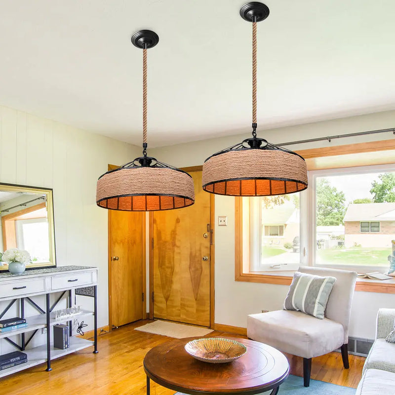 suspension rétro vintage de chanvre pour bar industriel