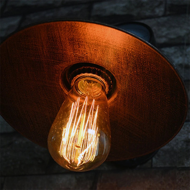 applique murale industrielle vintage en fer nordique pour bar café