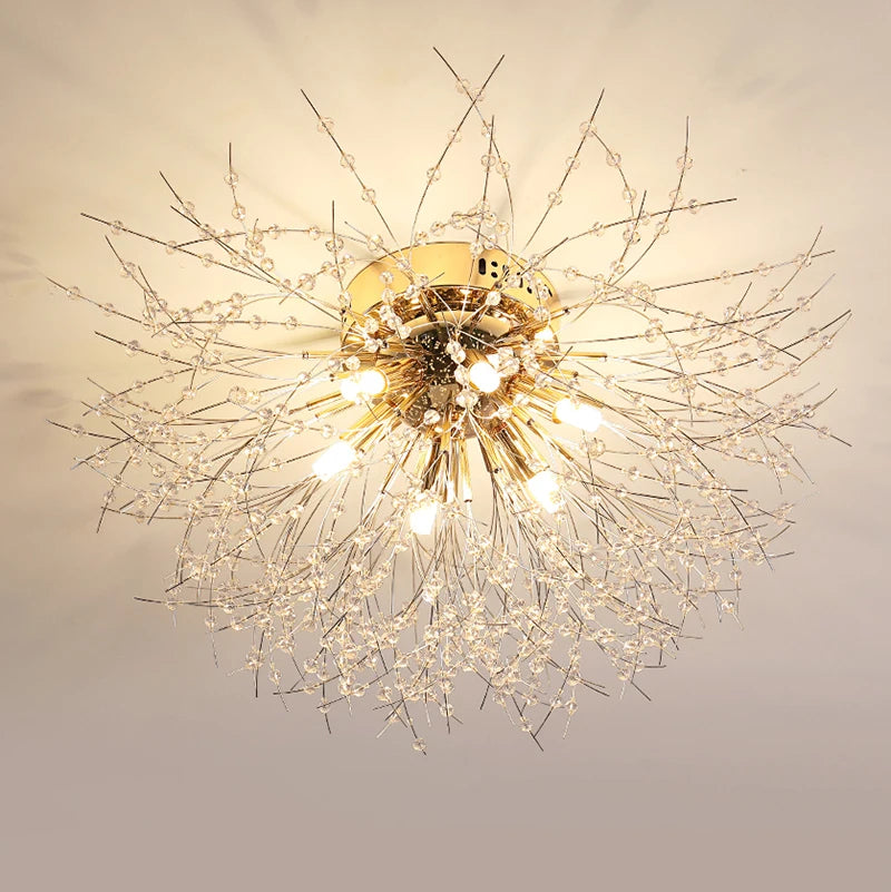 lustre led 	 avec branches de cristal winfordo en stock