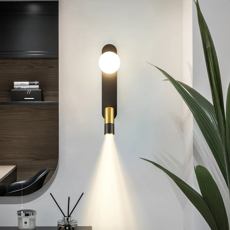 applique murale led moderne pour éclairage intérieur bois