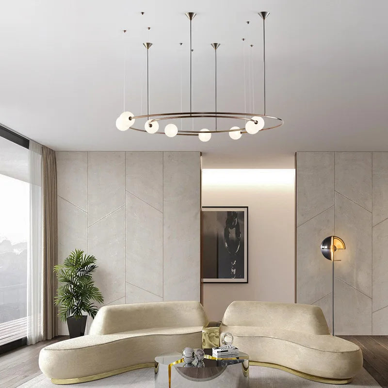 lustre post-moderne globe suspendu pour projet hôtelier winfordo
