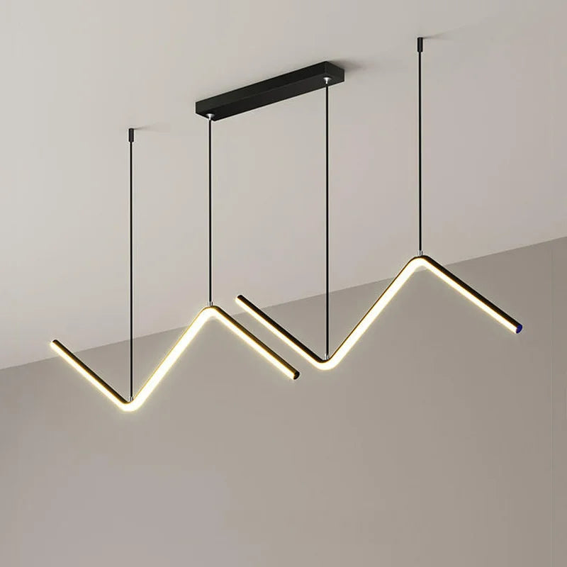 lustre nordique en suspension led pour décoration intérieure