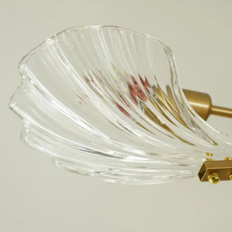 Plafonniers en verre Antique coquille cuivre cuisine lumière E14 surface lumière LED pour salle à manger chambre LED plafonniers
