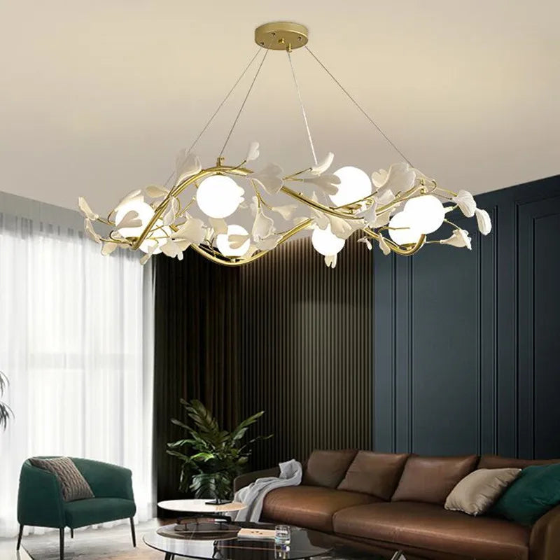 lustre décoratif nordique en verre luxe pour intérieur moderne