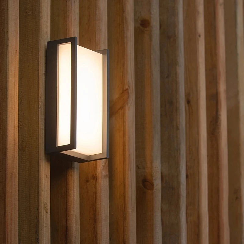 applique murale led extérieure imperméable en aluminium décorative