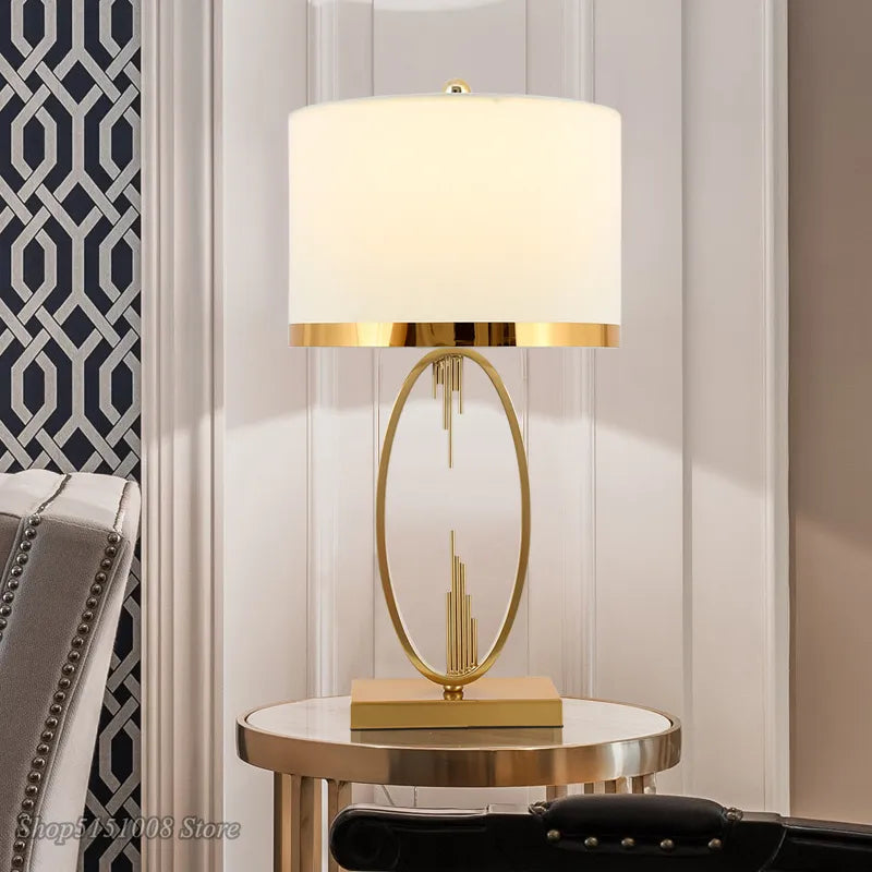 lampe table métal nordique salon chambre