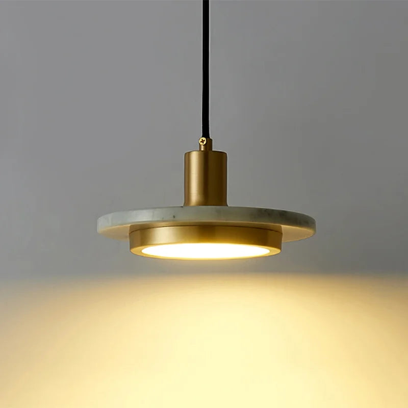 suspension en marbre naturel style nordique minimaliste