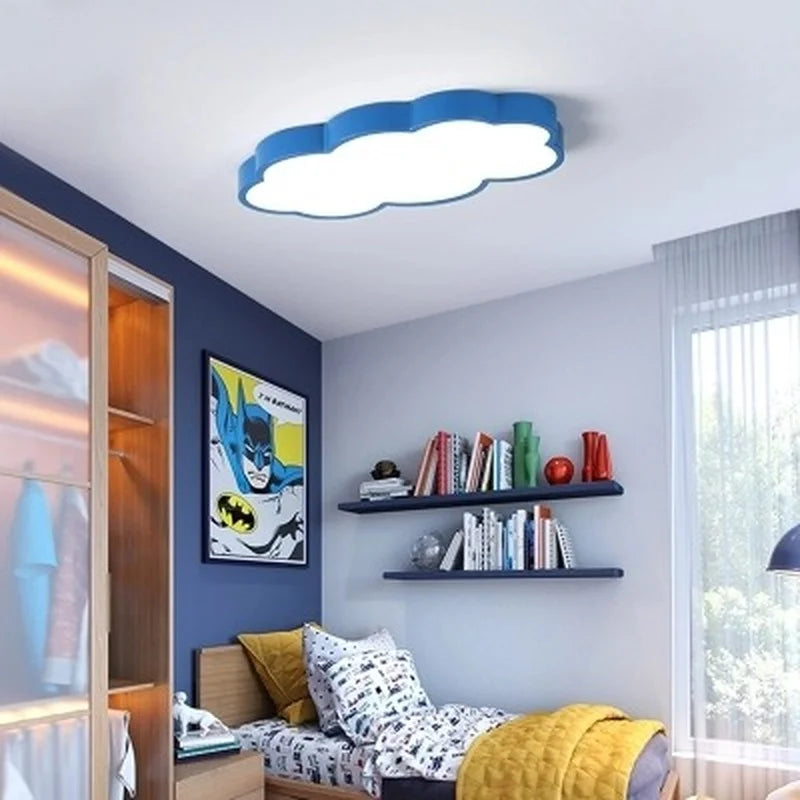 plafonnier led moderne en forme de nuage pour décoration intérieure