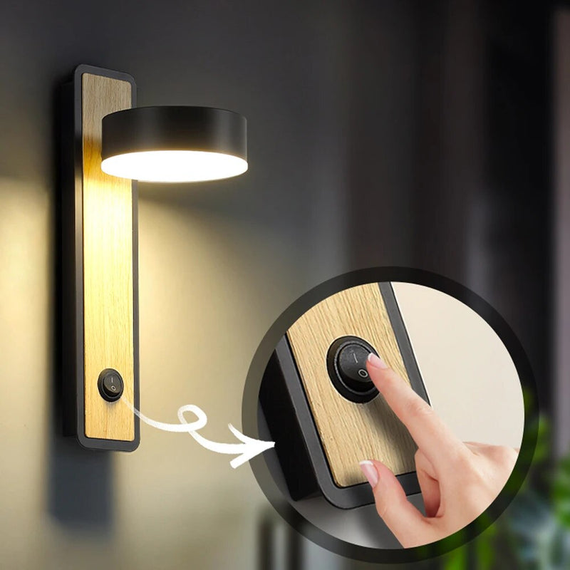 Applique murale LED nordique avec interrupteur 5W
