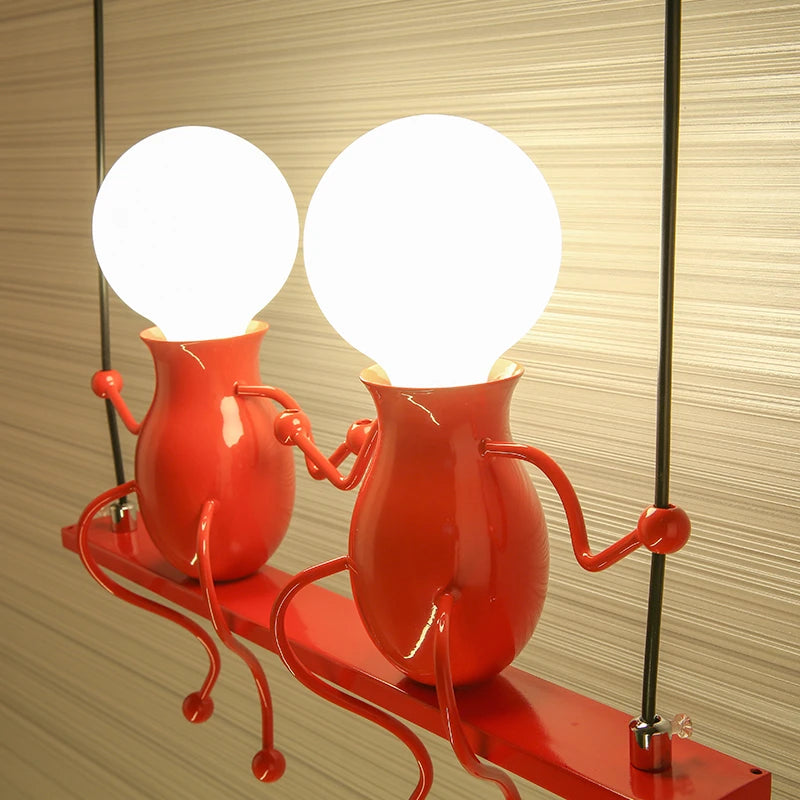 applique murale moderne en fer humanoïde luminaire décoratif d'intérieur