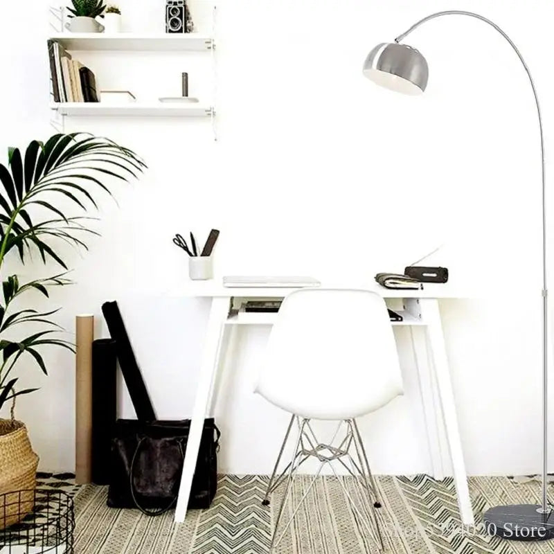 lampadaire led créatif en acier inoxydable lampara pie