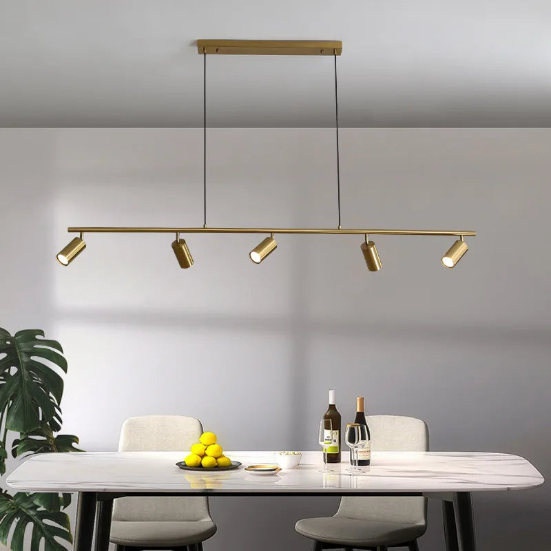 lustre long style industriel rétro créatif pour restaurant