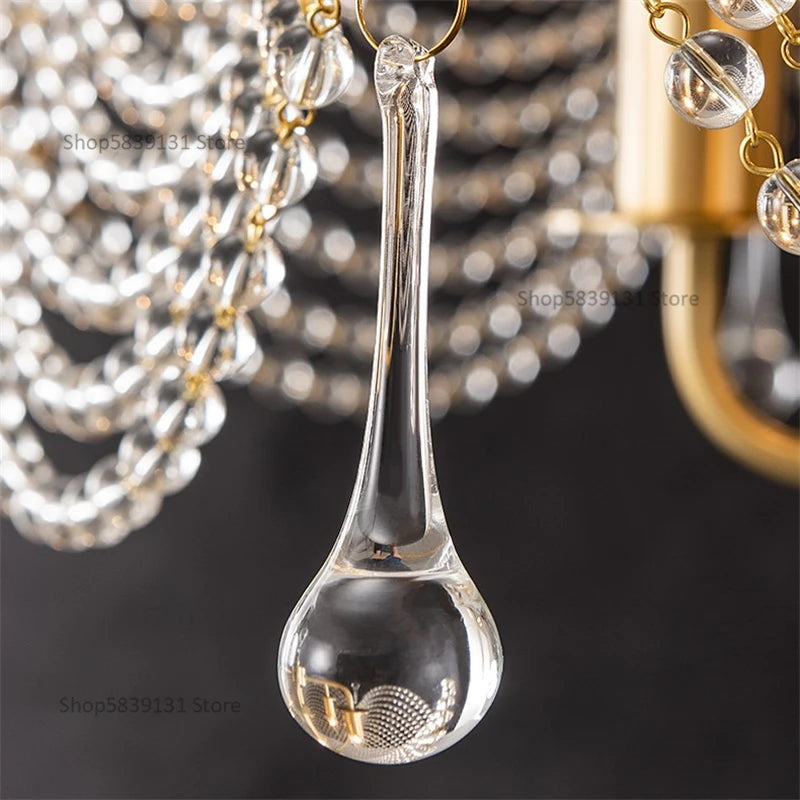 lustre en cristal et cuivre style nordique pour toute la maison