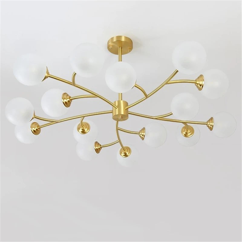 lustre led moderne nouvelle lampe suspension moléculaire nordique