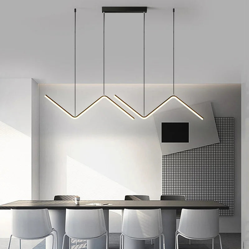 lustre nordique en suspension led pour décoration intérieure