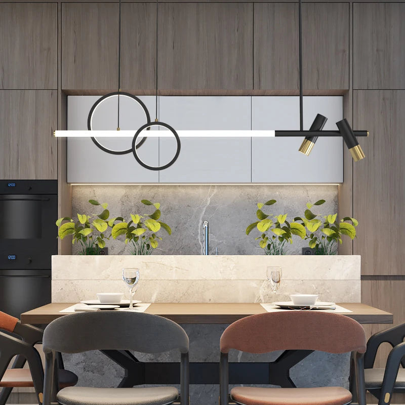 lustre moderne nordique simple pour restaurant et bar