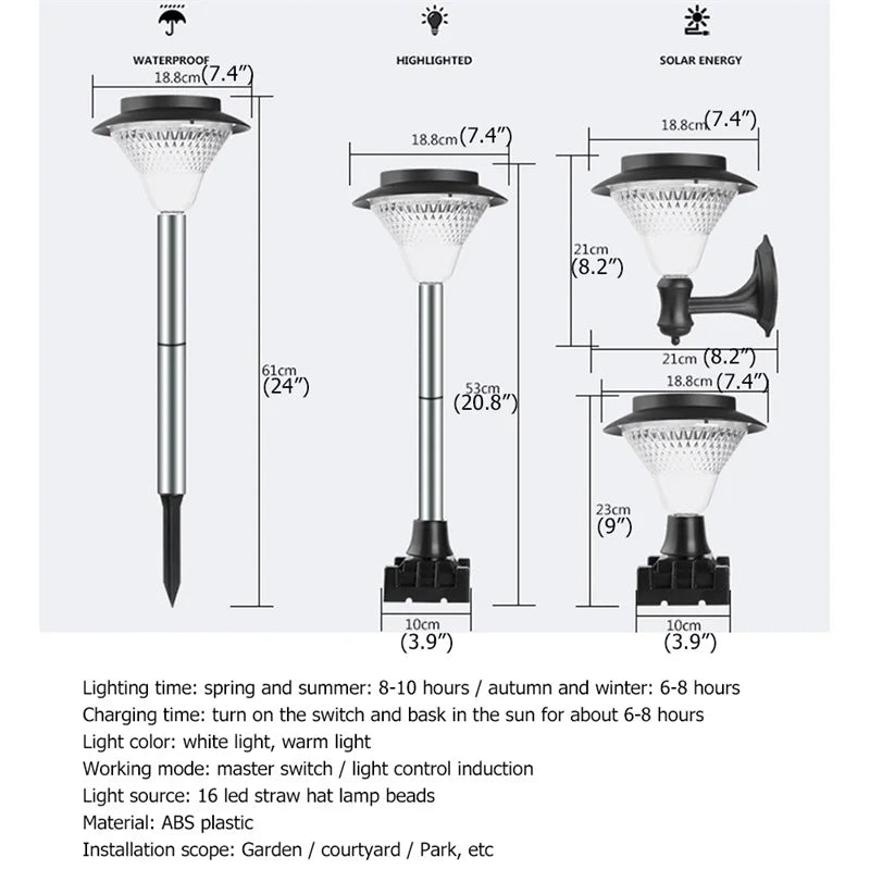 Lampe LED solaire contemporaine à 86 lumières