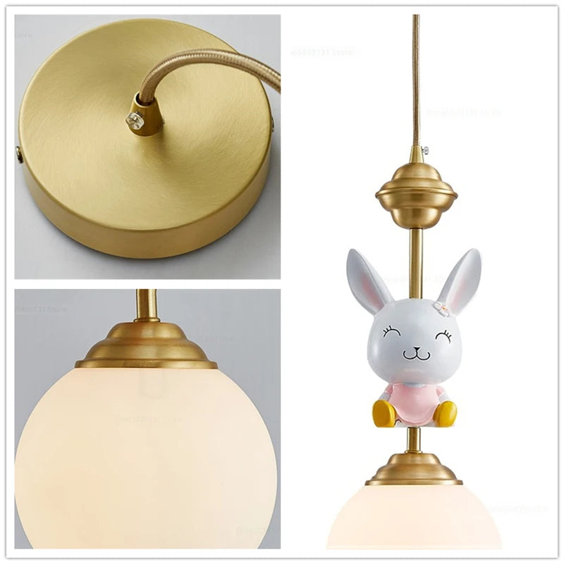 suspension led décorative dessin animé nordique pour noël