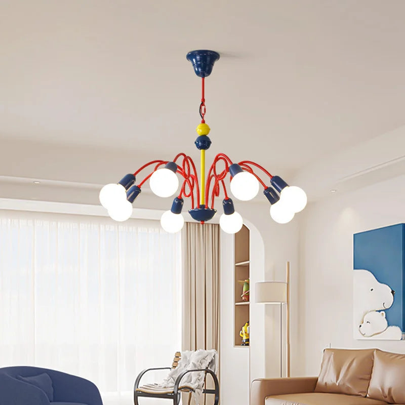 suspension vintage memphis lustre médiéval fruits luminaire lampara