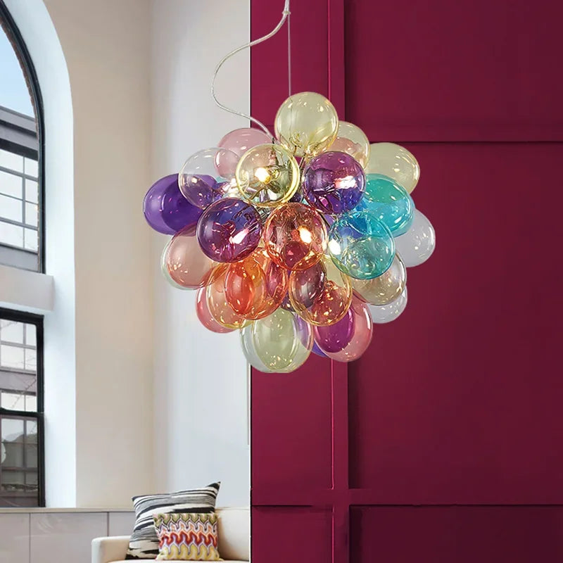 suspension moderne en verre créatif pour décoration intérieure