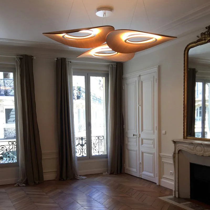 lustre minimaliste moderne en bois design danois