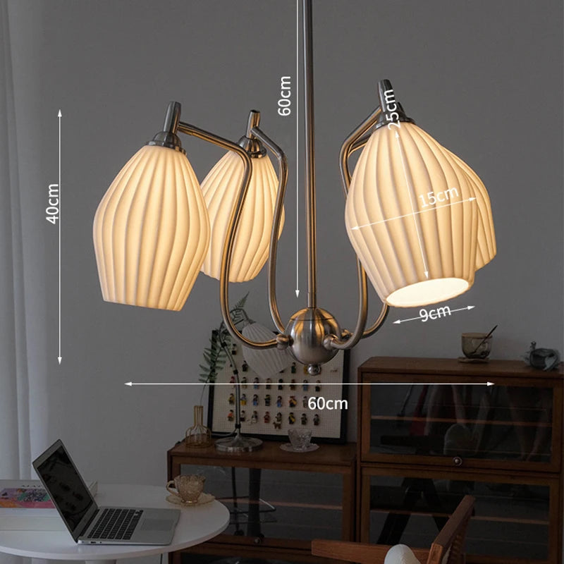 lustre bauhaus français en céramique pour intérieur élégant