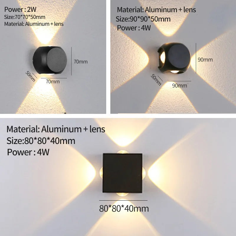 applique murale led moderne pour intérieur et extérieur