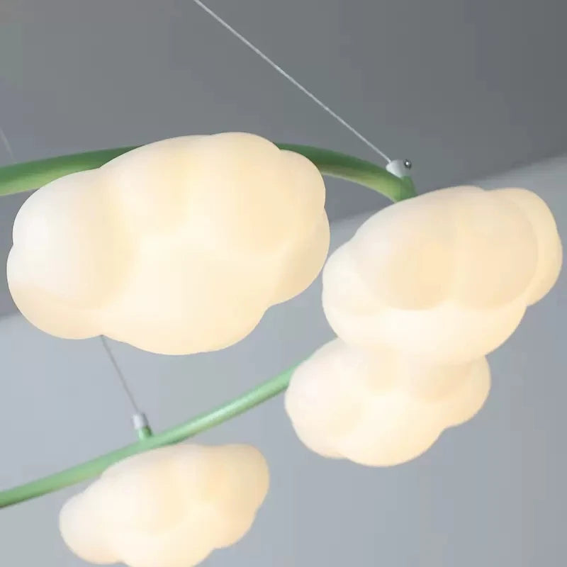 lustre en forme de nuage avec télécommande pour enfants