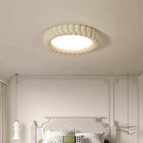 Plafonnier LED rond à pliures