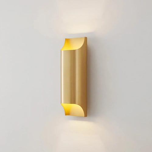 applique murale minimaliste en cuivre pour intérieur