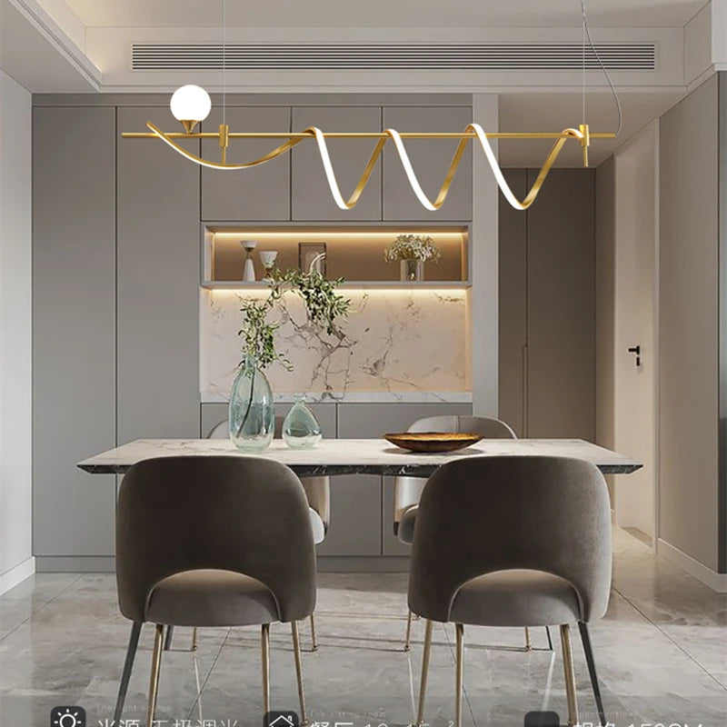 lustre en forme de verre blanc avec éclairage led intégré