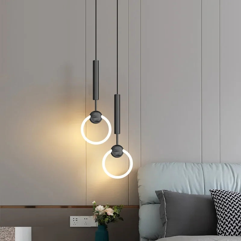lustres led modernes luxueux lampes suspendues décoration