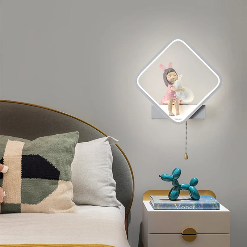 Applique murale minimaliste moderne d'astronaute nordique sans câblage