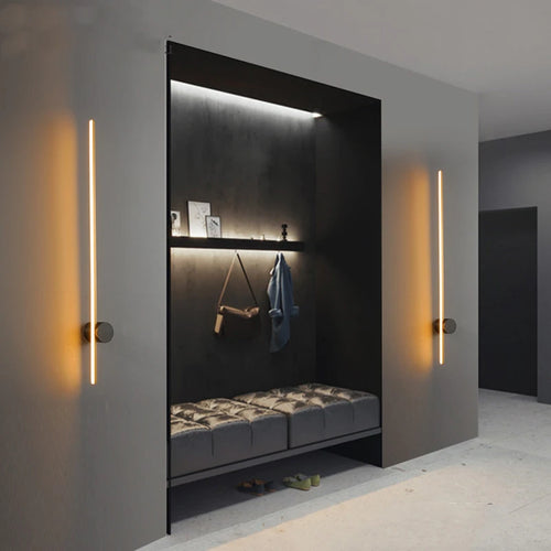 applique murale led moderne en laiton pour éclairage décoratif