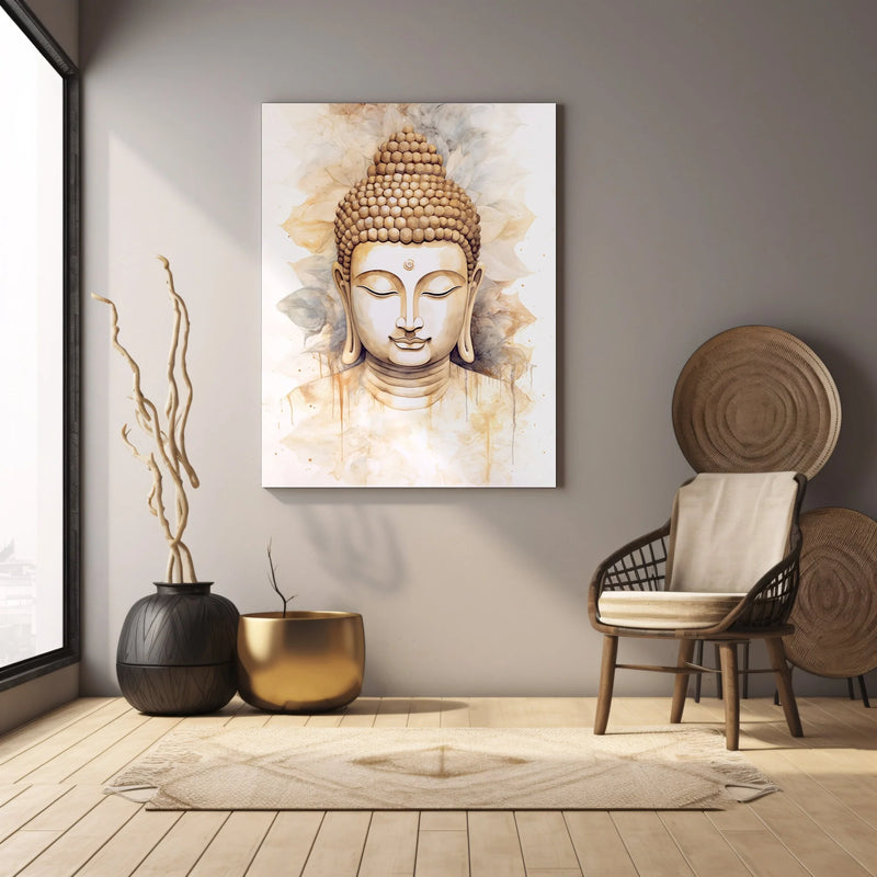 impression toile arbre de vie bouddha art mural spirituel moderne