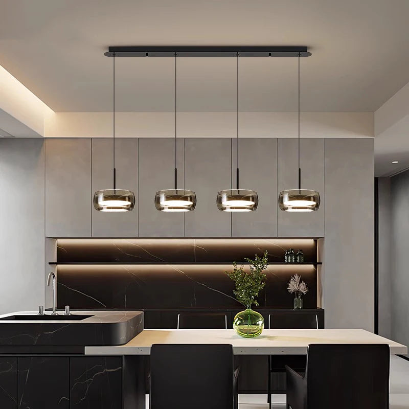lustre décoratif pour intérieur avec lampes suspendues
