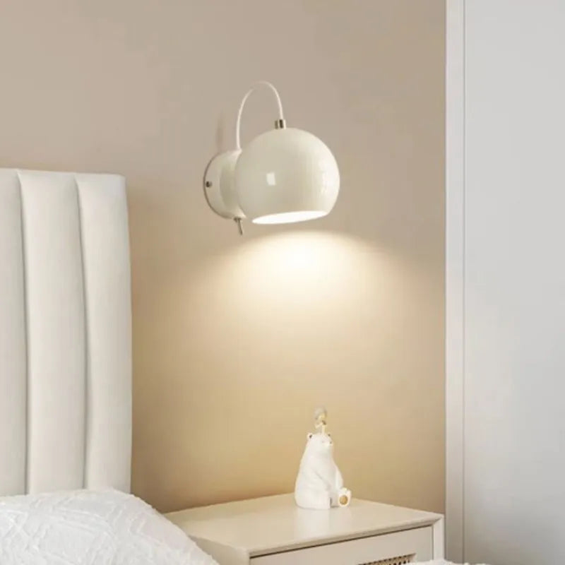 Applique murale led nordique minimaliste en fer rotatif