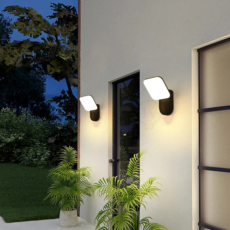 LED Applique Murale À Induction Extérieure IP65 Éclairage Étanche Villa Cour Jardin Décoration Porche Lampe Applique Murale Lampara Pared