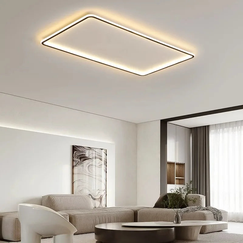 plafonnier led ultra-mince design moderne intensité réglable luminaire décoratif