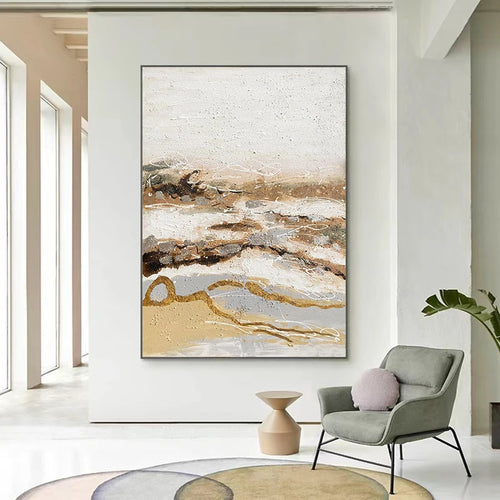 peinture murale abstraite personnalisable peinte à la main