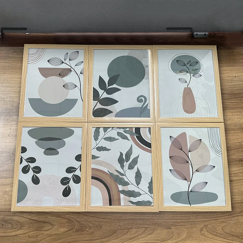 affiches boho peinture abstraite géométrique pour décoration intérieure