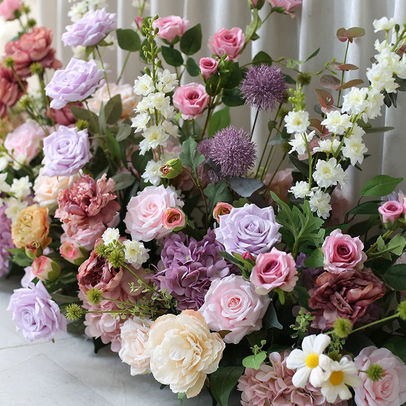 arrangement de fleurs artificielles pour décoration de mariage et événements